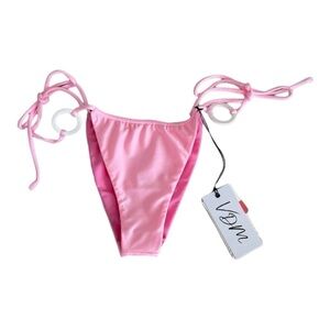 VDM The Label - Ziggy Reversible Bikini Bottoms in Pinks NWT
